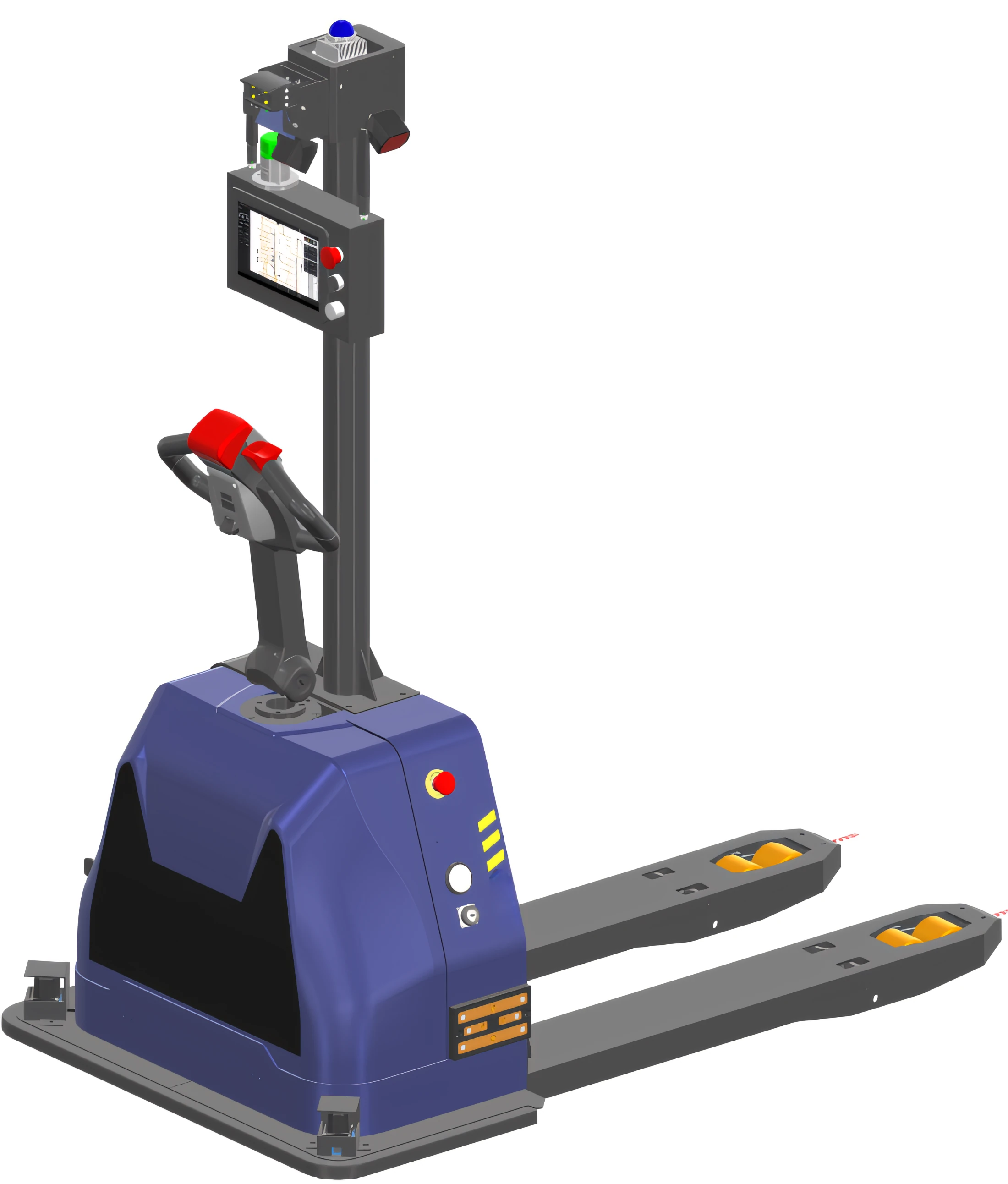 BotOnly FLT-PH-109 Flatbed Pallet-Handling Forklift