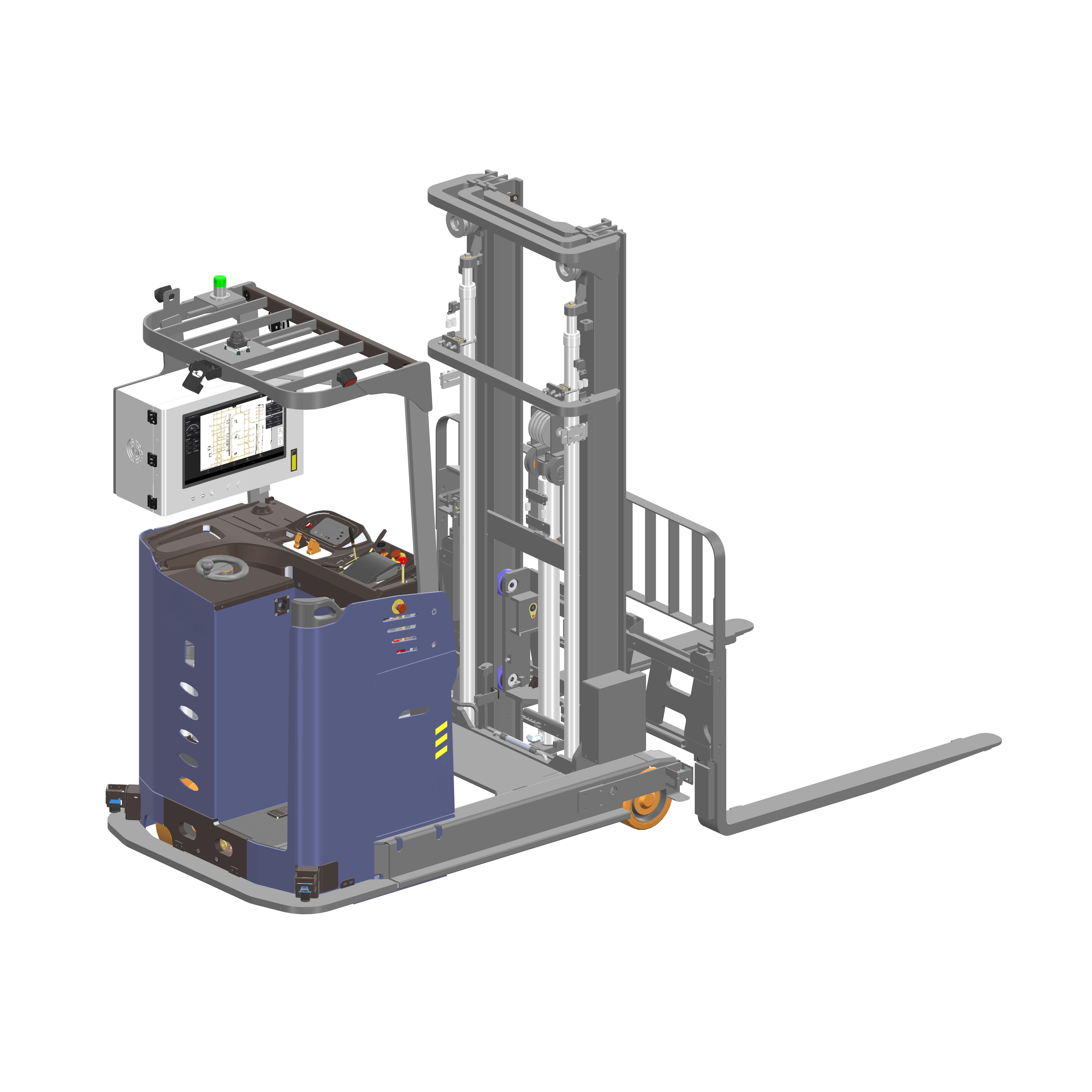 BotOnly FLT-RT-110 Stand-On Autonomous Reach Truck